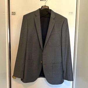 Mens J Crew Ludlow Grey wool blazer size 38s